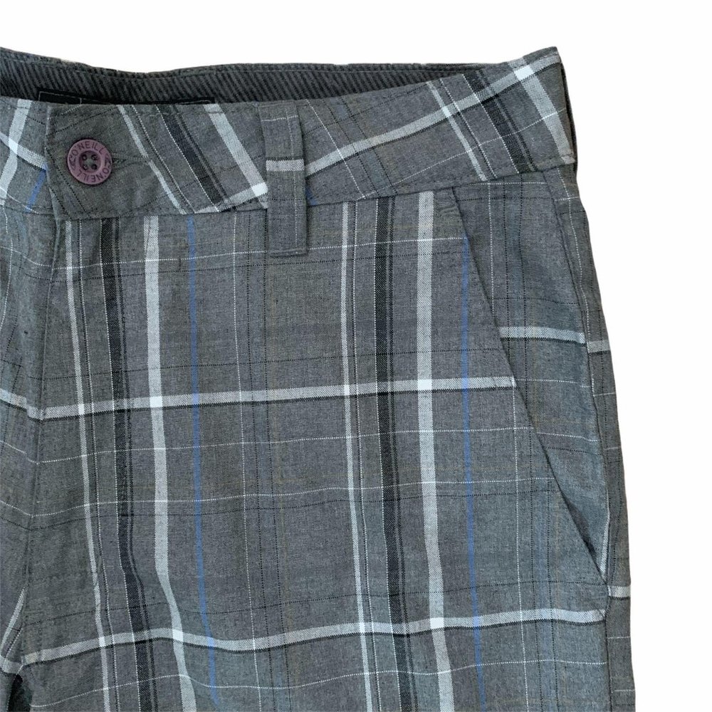 O'Neill Triumph Plaid Long Shorts NWOT Size 30 - Picture 4 of 10